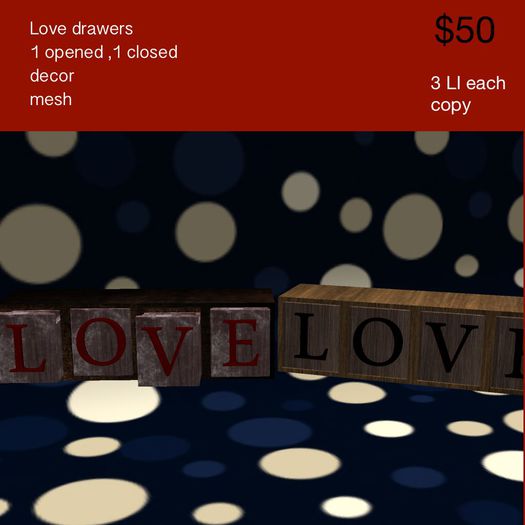 Love Letter Drawers Crate)