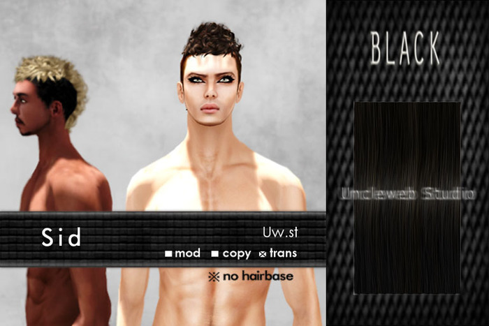 Uw.st Sid-Hair Black