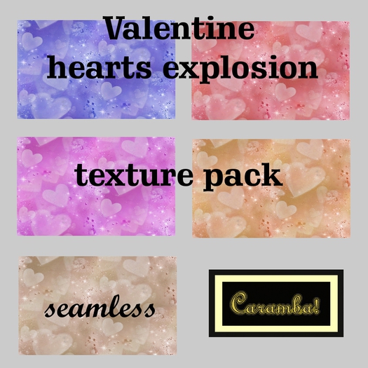 Valentine hearts  explosion - texture pack