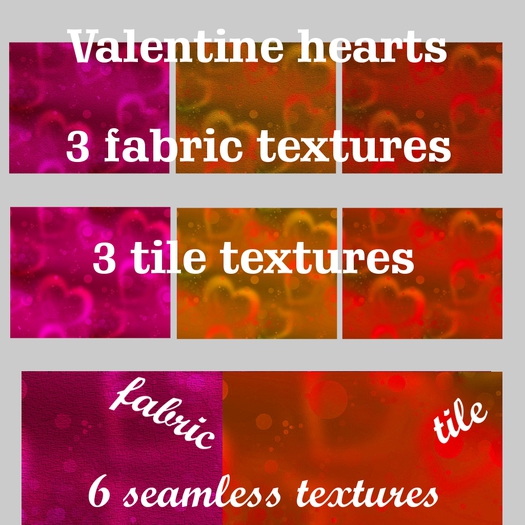 Valentine hearts - texture pack