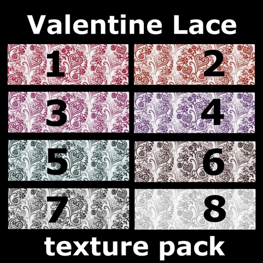 Valentine lace - texture pack