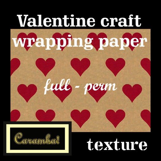 Valentine craft wrappingpaper