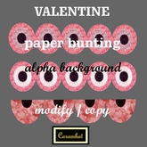 Valentine - paper bunting pack (mod/copy)