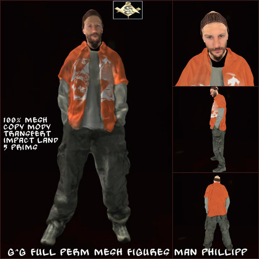 G^G FULL PERM MESH Figures man Phillipp