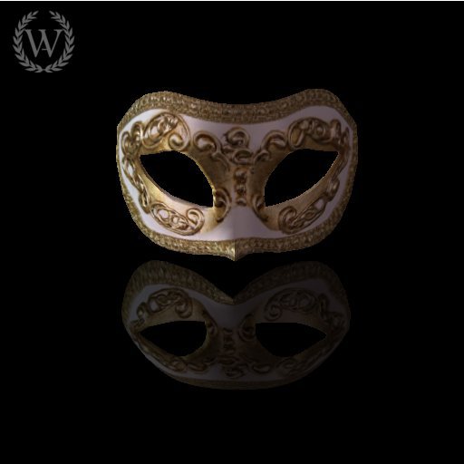 White and golden mask / mascara blanca y dorada