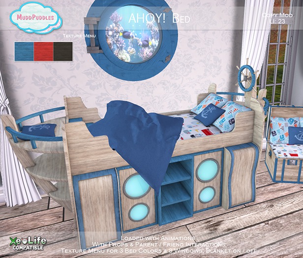 MuddPuddles: Ahoy! Bed