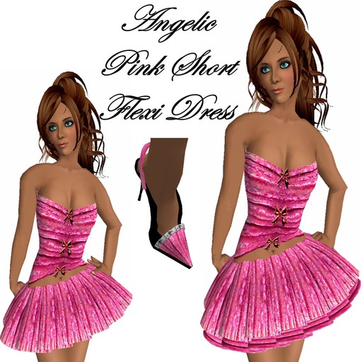 Angelic pink short flexi dress