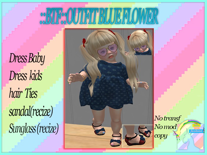 ::BTF::OUTFIT BLUE FLOWER