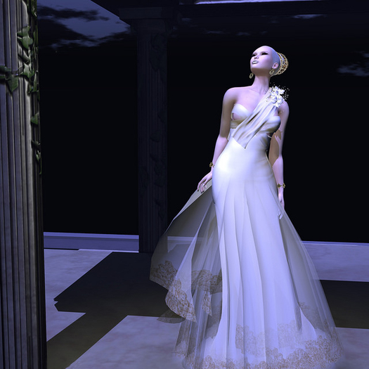 SAS - Vivian Gold Gown (50% Mesh)
