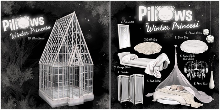 Winter Princess: Frame Art ~pillows~
