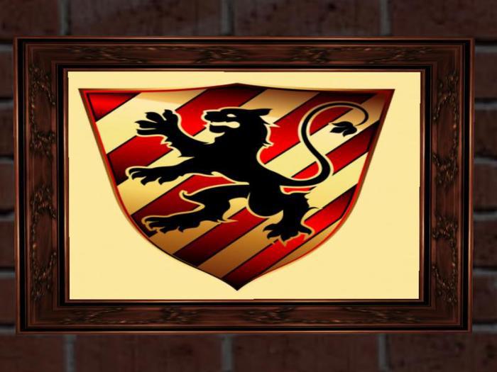 Shield Collection Framed - Black Lion