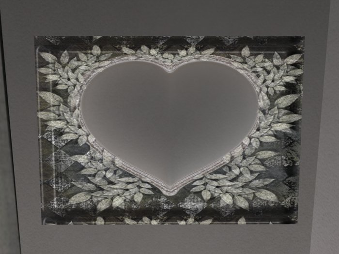 Silver Heart Love Frame