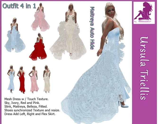 0004783a Mermaid Gown Outfit (Touch Texture)