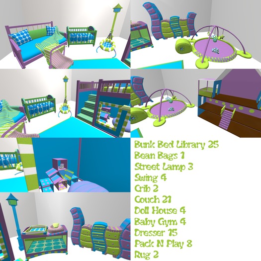 BlueBerries Love You Library Room