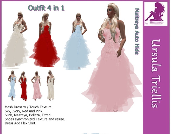 0004783 Mermaid Gown (Touch Texture)