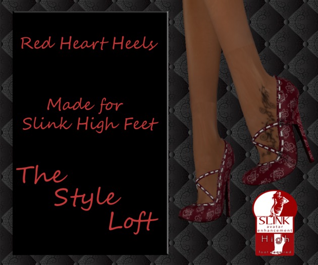 TSL - Red Heart Heels (Slink High)