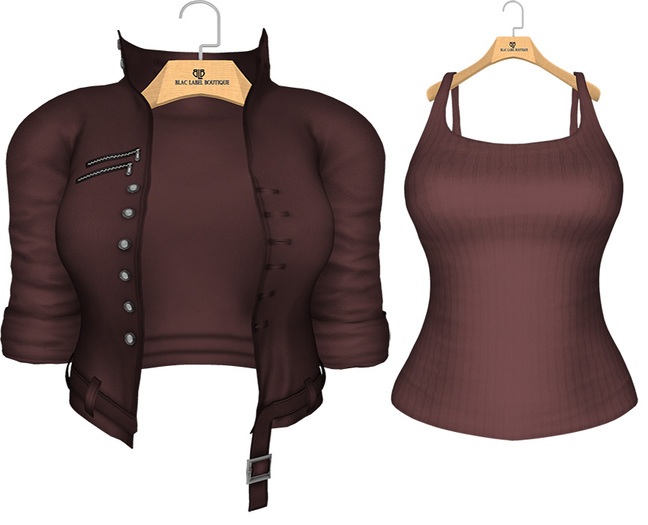 {BLB} Surrender Jacket&Tank~Marsala