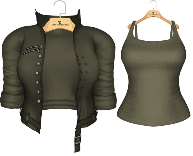 {BLB} Surrender Jacket&Tank~Herb
