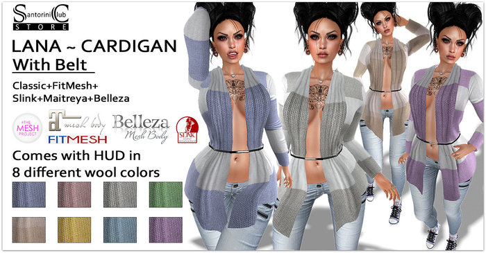 :SC: LANA CARDIGAN ~ Classic & FitMesh