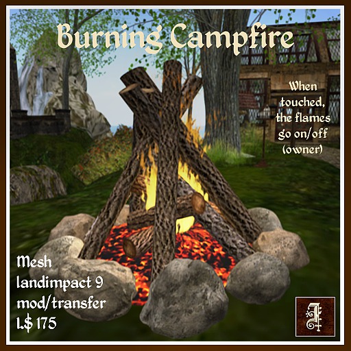 *IOLAIR* Burning Campfire Mesh Box