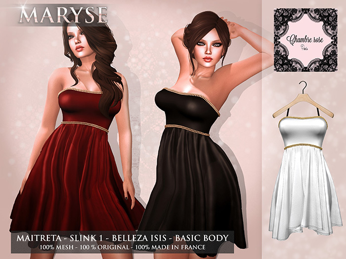 :-: Chambre Rose :-: La Maryse Blanche  ORIGINAL MESH