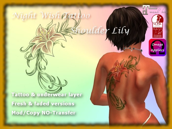 Shoulder Lily Tattoo