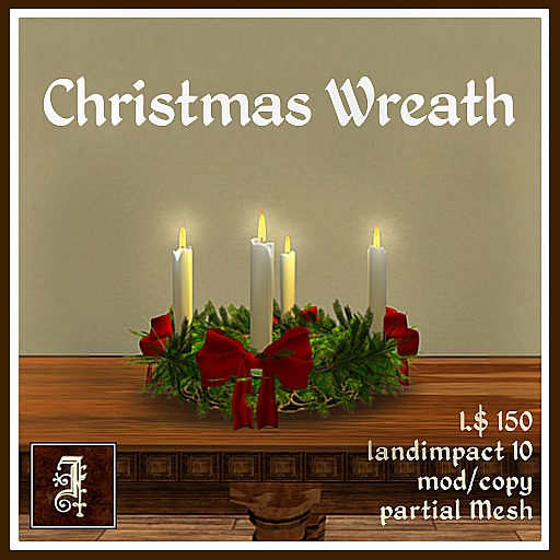 *IOLAIR* Christmas Wreath with Candle Box