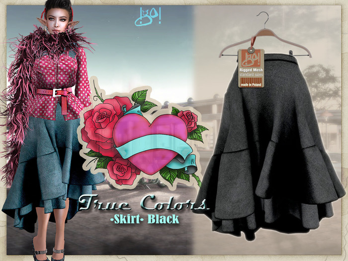 !gO! TrueColors Skirt - black