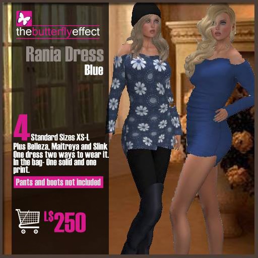 The Butterfly Effect Rania Dress Blue