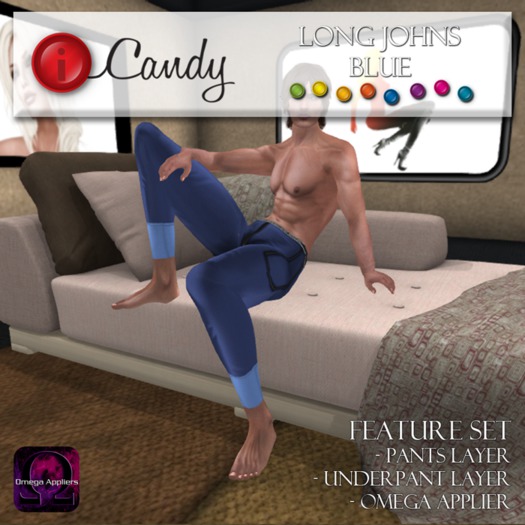 iCandy - Long Johns - Blue (BOM+Omega)