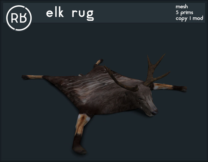 RB elk rug