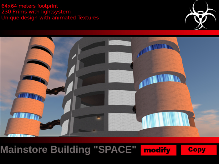 VIRAL. Mainstore "Space" 230 Prims COPY-MOD