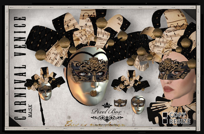 PIXEL BOX - Carnival Venice Mask (box)