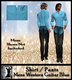 Mens Western Guitar Blue 5
