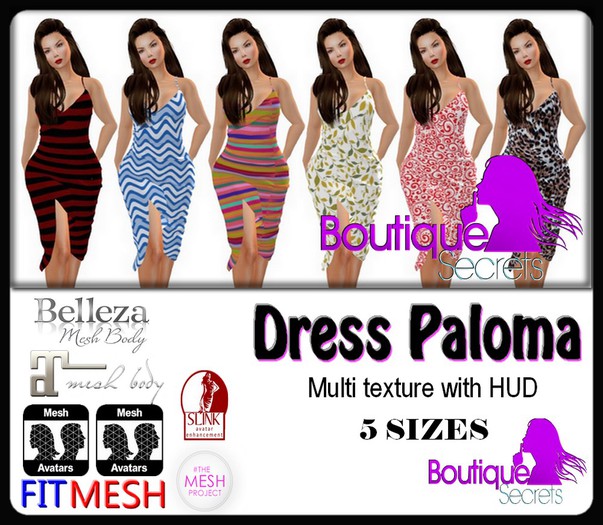 Dress Multitexture Paloma - Boutique secrets