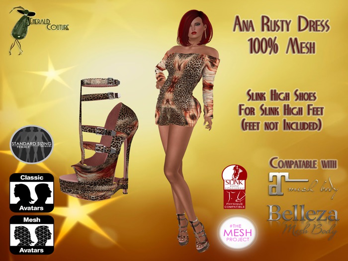 EC Ana Dress Rusty
