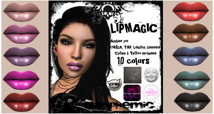 BLASPHEMIC - LIPMAGIC - WEARABLE DEMO (!!) - GOLDEN 