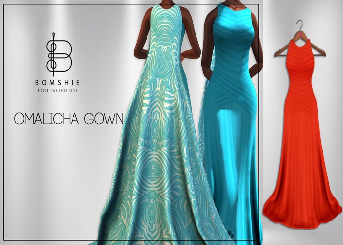 <*>B<*> Omalicha Gown Blood Orange