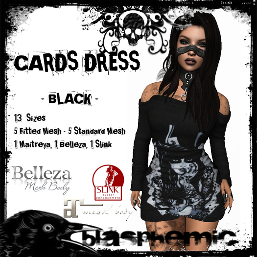BLASPHEMIC - CARDS -  BLACK