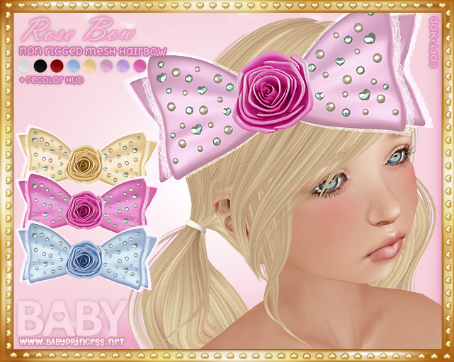 :*BABY*: Rose Bow { Kawaii }