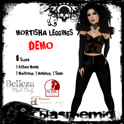 BLASPHEMIC - MORTISHA LEGGINGS - DEMO