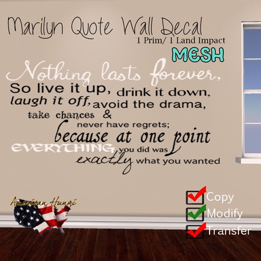 .:AH:. Marilyn 2 Decal (mod)
