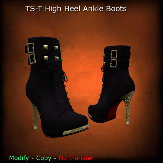 TS-T High Heel Ankle Boots