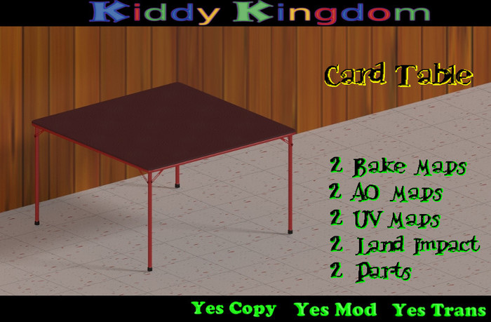 (KK) Card Table