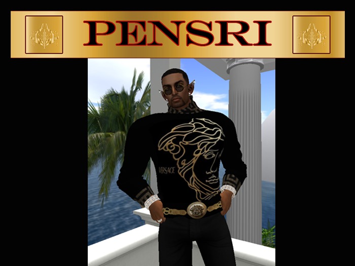 PENSRI V BLACK DESIGNER SWEATER