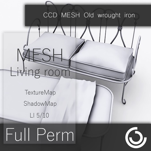 CC...Design MESH Old wrought iron Living room