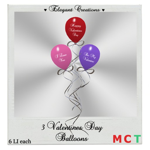 3 Balloon Bundle Valentines Day