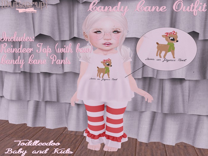 {Buttercup} - Candy Cane Outfit - *PACKAGE*