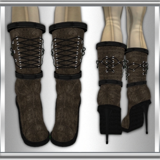 Tied Up Grunge Boots