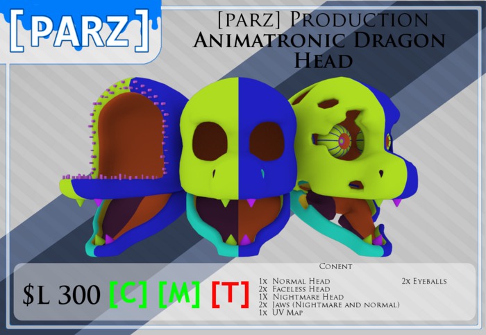 [Parz] Animatronic Dragon Head  (Boxed - Add / Rez)